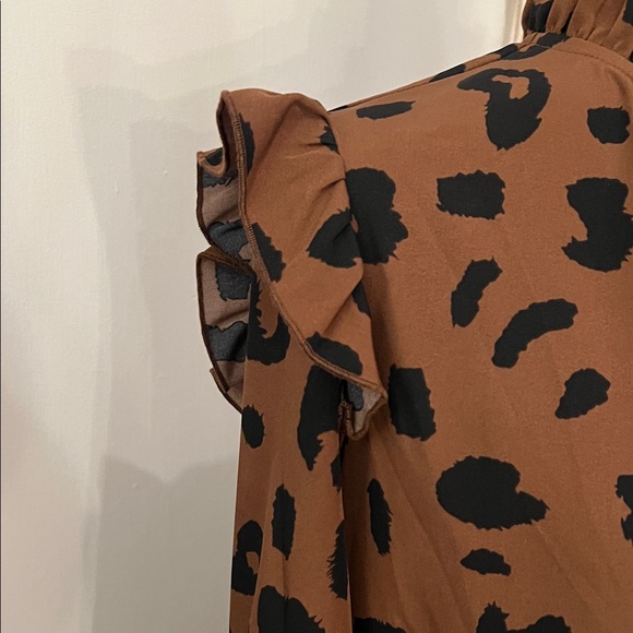 Cupshe Brown Leopard Print Dress - Picture 5 of 7